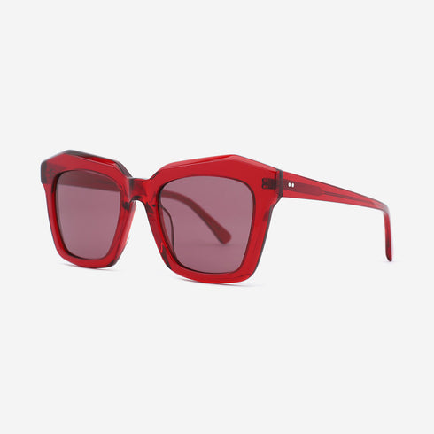 Bold Square Acetate Female Sunglasses 22A8026